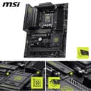 MSI MAG B850 TOMAHAWK WIFI Motherboard, ATX - Supports AMD Ryzen 9000/8000 / 7000 Processors, AM5-80A SPS VRM, DDR5 Memory Boost 8200+ MT/s (OC), PCIe 5.0 x16, M.2 Gen5, Wi-Fi 7, 5G LAN - 3