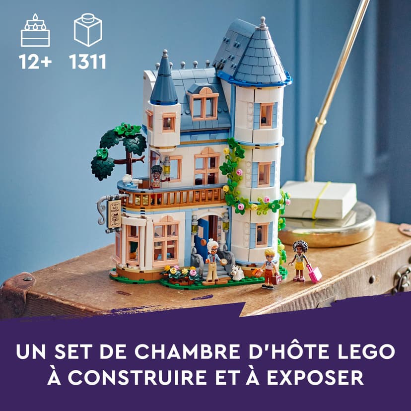 LEGO Friends La Chambre d’Hôte dans Un Château - Set pour Enfants dès 12 Ans - avec 4 Mini-poupées, Un Chien et des Accessoires - Idée de Cadeau pour Adolescents Garçons et Filles 42638 - 2