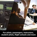 KORE Aviation P1 General Aviation Headset for Pilots | Mono, 24 db Passive Noise Reduction Rating, Noise Canceling Microphone, Acoustic Foam Ear Cups, AUX Port for MP3 Music Input with GA Dual Plugs - 8