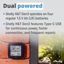 Shelly H&T Gen3 Black | Wi-Fi Smart Temperature & Humidity Sensor | Remote Control & Monitoring | Smart Scenes | Notification Alerts | Free Data Storage Export | No Hub Required | Alexa & Google Home - 5