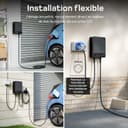 dé Wallbox 7.4 kW with Electricity Meter [1-Phase|400V|6-32A], Home Charging Station 7.5 m Charging Cable CEE 32A to Type 2 EV Charger, CE Certified with Cable Holder for EV and PHEV, Black - 2