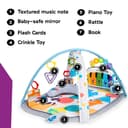 Baby Einstein 4-in-1 Kickin Tunes Play Gym, Tummy Time Baby Play Mat with Kick Piano, Music & Language Discovery, Sensory Toys, Lights & Sounds, for Newborns & Up - 5