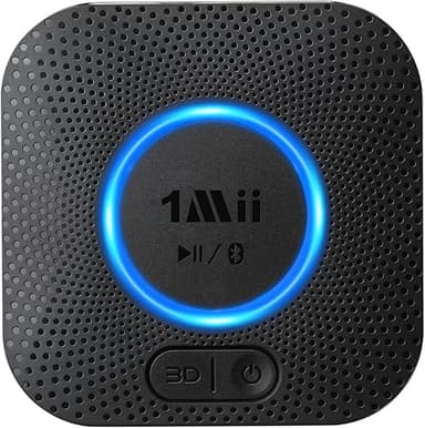 [Upgraded] 1Mii B06 Plus Bluetooth Receiver with 3.5mm Ja…