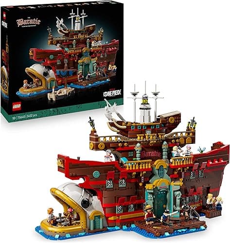 LEGO ONE PIECE The Baratie Floating Restaurant Building Set for Adults - Display Model with Detailed Interior plus 10 Minifigures incl. Luffy, Nami & Sanji - Anime Gift for Fans - 75640