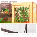 Sekey Greenhouse XL 200 x 77 x 146 / 170 cm / Foil Tomato Greenhouse / Walk-in Greenhouse Grow House / Plant House / Garden greenhouse / Plastic Greenhouse / Cold frame / Garden Grow House durable - 4