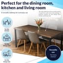 POKAR Table Top 140x80 cm | Desk Top 25 mm Thick | Perfect for Height Adjustable Standing Desk or Dining Table DIY | Durable Laminated Table Top | Made in Europe | Gold Craft Oak - 7