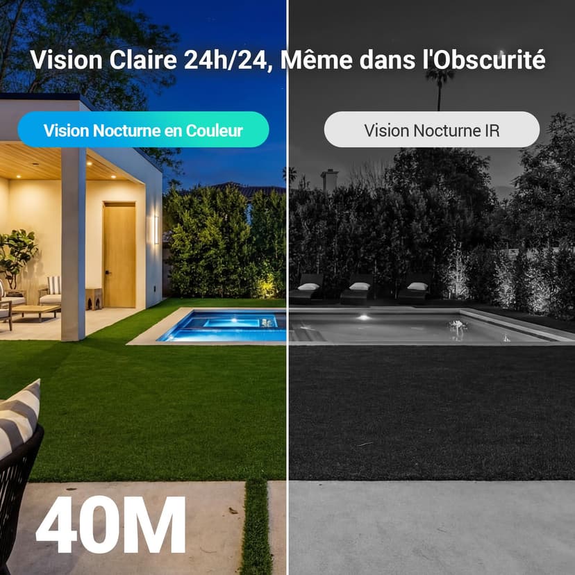 EZVIZ 3MP+3MP Caméra Surveillance WiFi Extérieure à Double Objectif, 360° PTZ Camera, Suivi Auto, Détection de Forme Humaine/Véhicule,Défense Active,Vision Nocturne Couleur 40M, C9c 2K Dual - 6