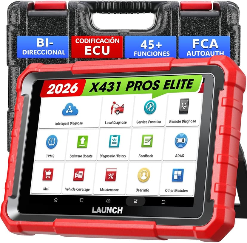 LAUNCH X431 PROS ELITE Bi-directional Diagnostic Scanner, ECU Online Coding, All System Scan Tool, Support 38+ Services, CANFD&DoIP, Guide Function, 2 Years Free Update - 1