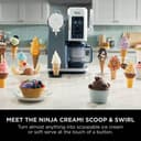 Ninja CREAMi Scoop and Swirl Soft Serve and Ice Cream Maker with 2x Tubs, 13 Functions, Makes Ice Cream, Soft Serve, Gelato, Sorbet, Milkshakes and More, Mix-In Option, Platinum Silver, NC701UK - 2