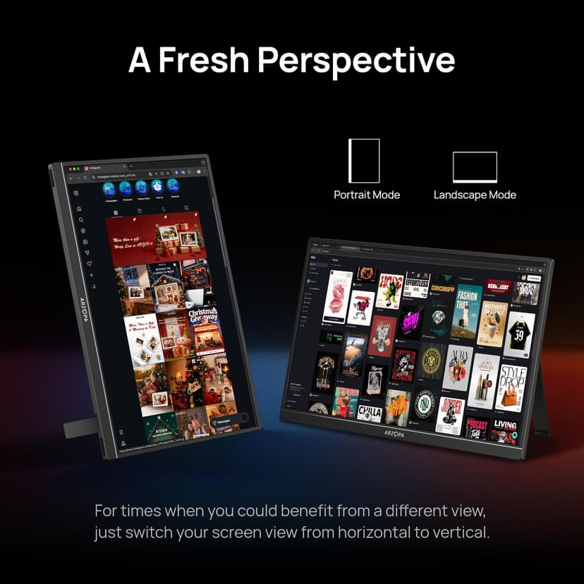 ARZOPA 16.1'' 144Hz Portable Monitor with Kickstand, 106% sRGB 1920×1080P FHD HDR 144HZ Gaming Monitor, Ultra Slim - Eye Protection-External Second Screen for Laptop/PC/Mac/PS3/4/5/Xbox - Z1FC - 3