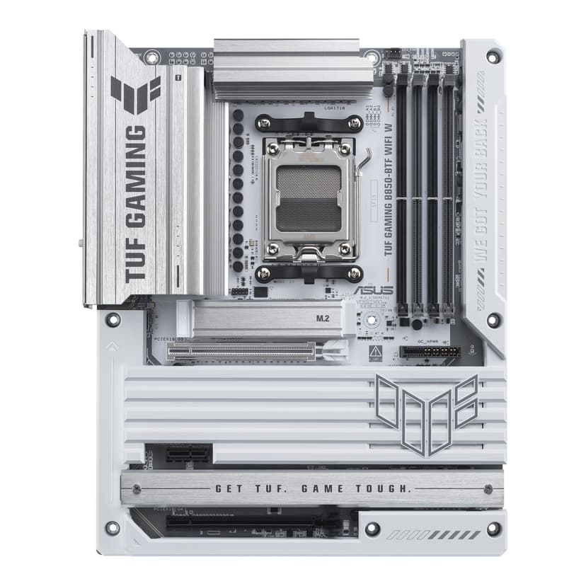 ASUS TUF Gaming B850-BTF WiFi W AMD B850 ATX Motherboard,Hidden-Connector Design, 14+2+1 80A DrMOS Power Stages, DDR5, PCIe 5.0 Ready, 3X M.2, Wi-Fi 7, 2.5Gb LAN, DP, HDMI™, USB 20Gbps Type-C - 2