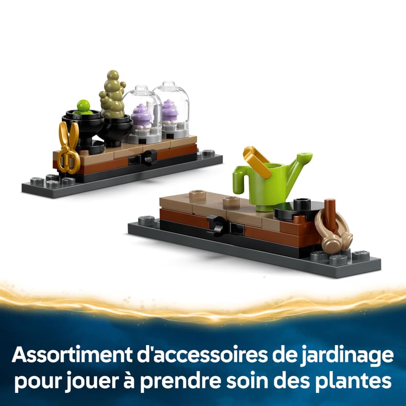 LEGO Harry Potter Le Château De Poudlard : Le Cours De Botanique - Jeu De Construction Modulaire - Minifigurines De Neville, Hermione & Prof. Chourave - 3 Mandragores - Cadeau Fille Dès 8 Ans 76445 - 5