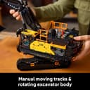 LEGO Technic Volvo EC500 Hybrid Excavator - Motorised Construction Vehicle Model Kit for Adults - incl. a Movable Boom Arm & Tracks plus Hammer & Shovel Tools - Gift Idea - 42215 - 7
