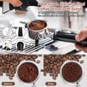 Y-Step 4PCS 51mm Coffee Tamper Set: with 30LB Calibrated Spring Loaded Barista Tamper, Tamper Mat, Spray Bottle, WDT Tool Espresso Coffee Distribution Stirrer, Espresso Aluminum Handle Accessories - 4