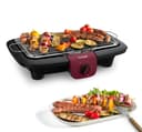 Tefal BG90E5 Easygrill Adjust Elektro- Tischgrill | 2300 Watt | 720 cm² Grillfläche | Einfache Reinigung | Schwarz/ Burgunderrot - 1