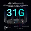 ASUS ROG Rapture GT-BE19000 Tri-band WiFi 7 Gaming Router (320MHz Channels & 4k-QAM, MLO, 2x 10G ports, AI WAN detection, Triple-level Game Acceleration, AiMesh, free network security, VPN features) - 3