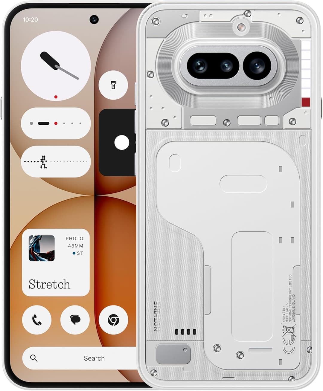 Nothing Phone (4a) - 50 MP Triple Camera with Up To 70X ultra Zoom, Transparent Design Smartphone, Long Lasting Battery and 50W Fast Charge, 120Hz AMOLED Display and Glyph Bar, 12GB + 256GB - White