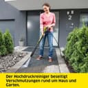 Kärcher K 4 Power Control High Pressure Washer, Pressure: max. 130 bar, Flow rate: 420 l/h, Surface area: 30 m²/h, Water Filter, Weight: 11.5 kg, Hose and High Pressure Gun, Rotabuse, Lance - 8