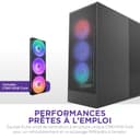 NZXT H7 Flow RGB | Mid-Tower ATX Airflow Case with RGB Fans | Supports Bottom Fans for Direct GPU Cooling | Includes 360mm Single-Frame Fan Unit | Cable Management | Black - 3