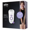 Braun Silk-épil 5 Women's Electric Epilator for Difficult Contours with Speed Setting, Comfortable Epilation, Gift Idea, 5-505 White and Purple - 8