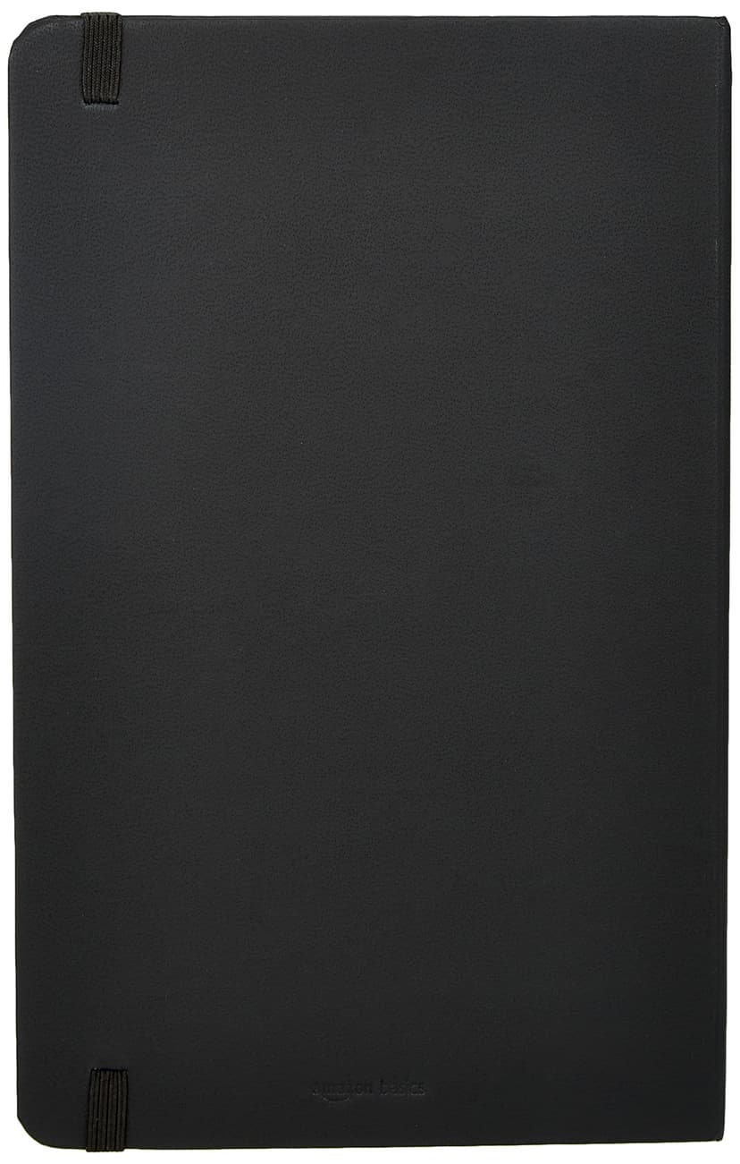 Amazon Basics Classic Notebook, A5, Squared, Black - 2