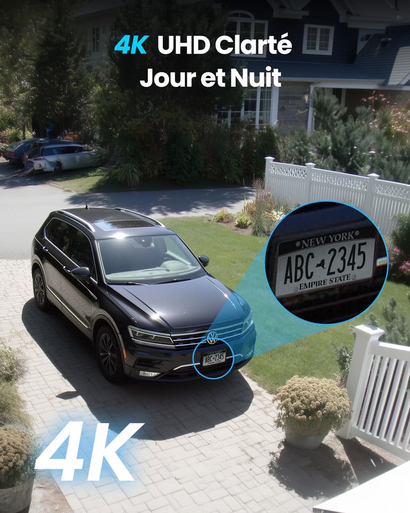 ZOSI C290 8MP 4K PoE Security Camera System Outdoor, Pan/Tilt 360 Camera, 2TB Hard Drive - 2