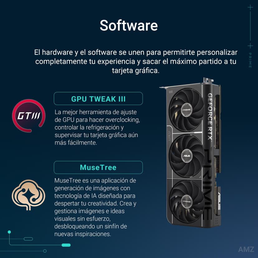 ASUS Prime GeForce RTX™ 5070 GDDR7 12GB OC Edition – Graphics Card (PCIe 5.0, HDMI, Display 2.1, 2.5 Slot, Axial Fans, SFF-Ready) - 8