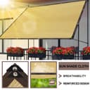 Rectangular Sun Sail, Shade Net, Sun Protection, Weather Protection, 90% Shade Net for Garden, Greenhouse, Patio, Patio and Camping - 4