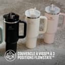 STANLEY Quencher H2.0 FlowState Mug Isotherme avec Paille 1.2L - Froid Pendant 11 Heures - Glacé Pendant 48 Heures - Thermos Lavable au Lave-Vaisselle - Gourde Inox Sans BPA - Cream Tonal - 7