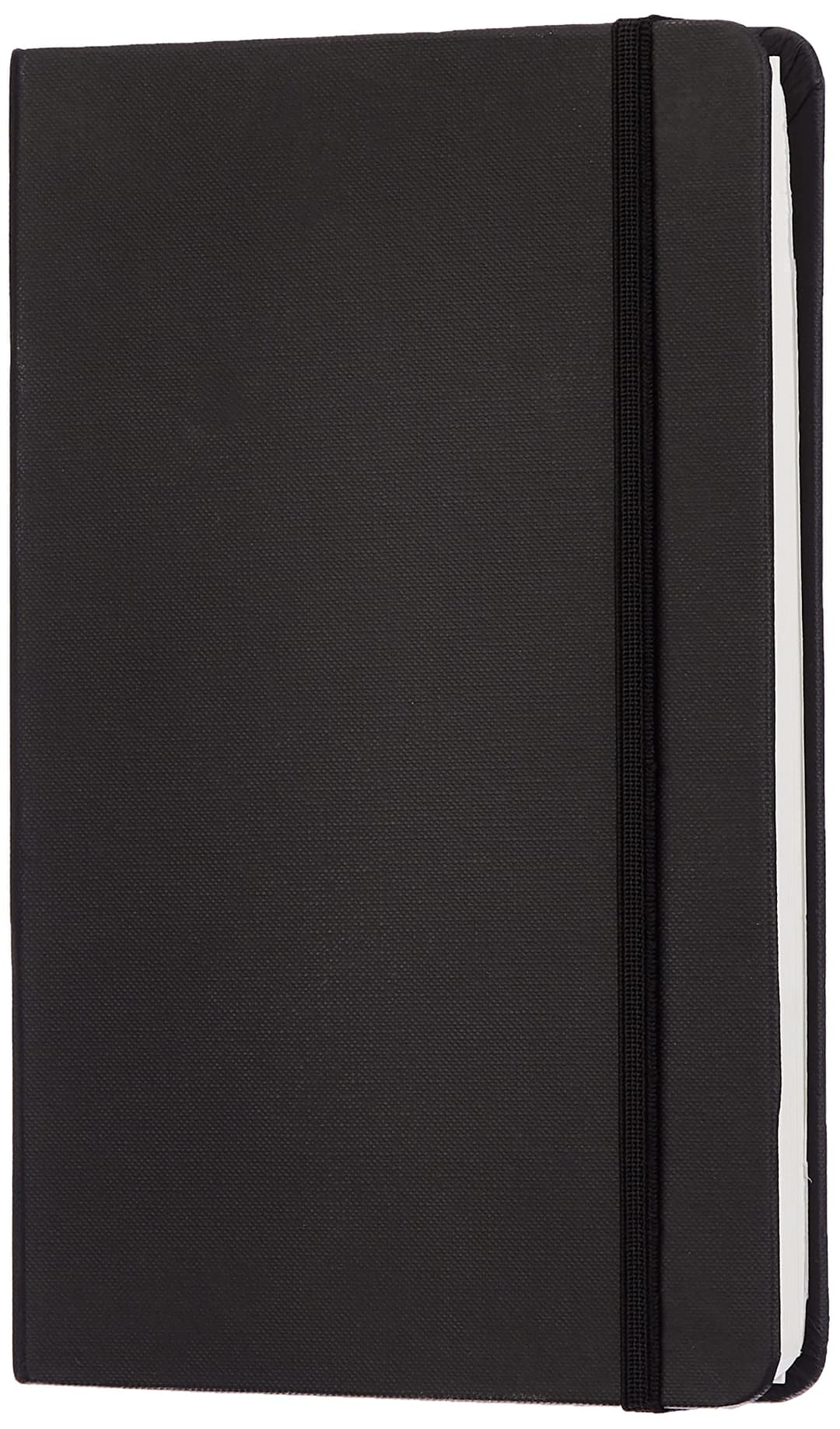 Amazon Basics Classic Notebook, A5, Plain, Black