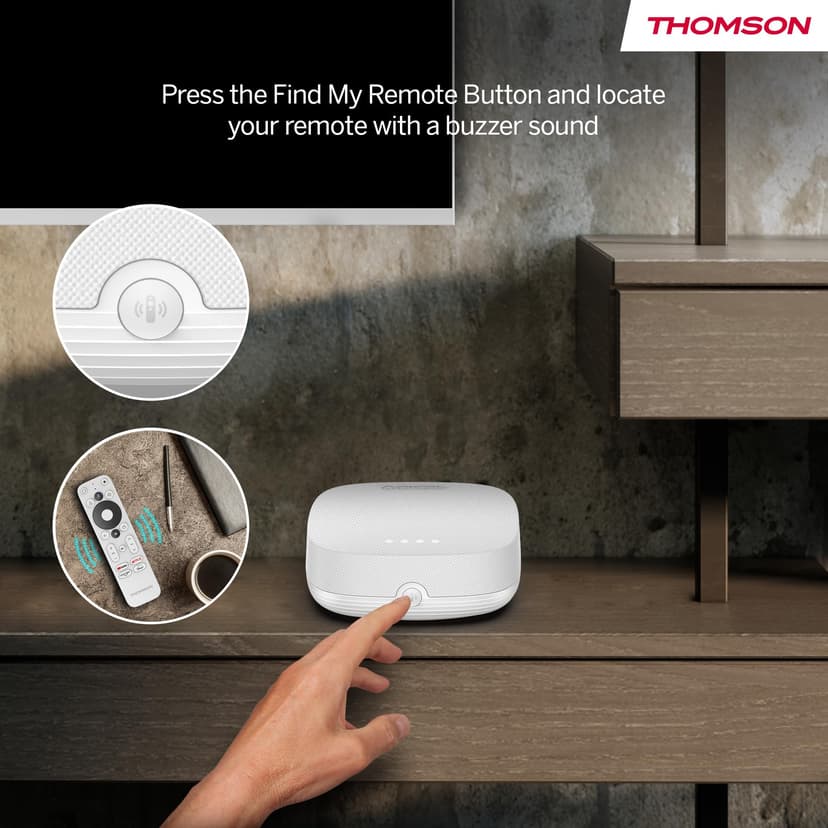 Thomson Streaming Box 240UK, 4K UHD, Google TV, Google Cast, Google Voice Control, Wifi, Bluetooth, Dolby Atmos, HDR10 - 2
