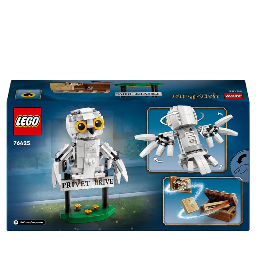 LEGO Harry Potter Hedwig at 4 Privet Drive, Buildable Toy for 7 Plus Year Old Kids, Girls & Boys, with an Owl Figure, Independent Play Set, Small Wizarding World Gift Idea 76425 - 8