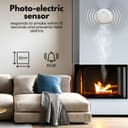 Aroha Smart Connect Smart WiFi Smoke and Carbon Monoxide Alarm - 10 Year Battery - Tuya & Smartlife - Combination Smoke Alarm & CO Detector - 3 set - 6