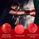 red helmet, head protection, kickboxing, karate, boxing helmet, sparring - 3