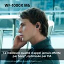Sony WF-1000XM6 Flagship Wireless Noise Cancelling Earbuds, Bluetooth, In-ear Headphones, Signature Hi-Res Sound, Clear Calls, 10 band EQ, 24 Hr Battery NC On, IPX4, iOS & Android - Platinum Silver - 5