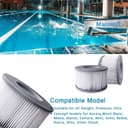 Replacement Filter for MSPA Whirlpoal Replacement Filter Cartridge Water Filter Filter for Whirlpoal, for Hot Submarine and Spa, for Inflatable Pools Water Filter Model from 2020 (Filter Holder) - 6