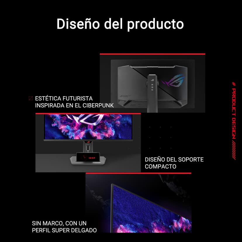 ASUS ROG Strix XG27UCDMG : 27" 4K QD-OLED 240Hz, 0.03ms, G-Sync, HDR 400 True Black, 99% DCI-P3, OLED Care Pro, Neo Sensor. - 7