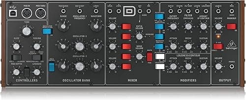 Behringer Model D Synthétiseur Analogique avec 3 Vcos, Fi…