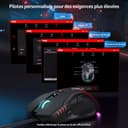 acer Wired Gaming Mouse, 12800 DPI Mouse Gaming RGB, 1000Hz Polling Rate, 8 Programmable Button, 12 Backlights, High Precision, Rapid Fire, Ergonomic Computer Mouse with Driver for Laptop, PC, Mac - 5