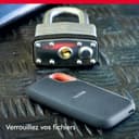 SanDisk 1To Extreme Disque SSD externe, Portable SSD des vitesses allant jusqu'à 1050 Mo/s en lecture, 1000 Mo/s en écriture, USB-C Résistance à la poussière et à l'eau classée IP65, Disque SSD NVMe externe, Noir - 7