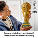 LEGO Editions FIFA World Cup Official Trophy Toy - 3D DIY Model Kit w/a Collectible Minifigure - Football Gift for 12+ Year Old Boys, Girls & Adult Sports Fans - 43020 - 2