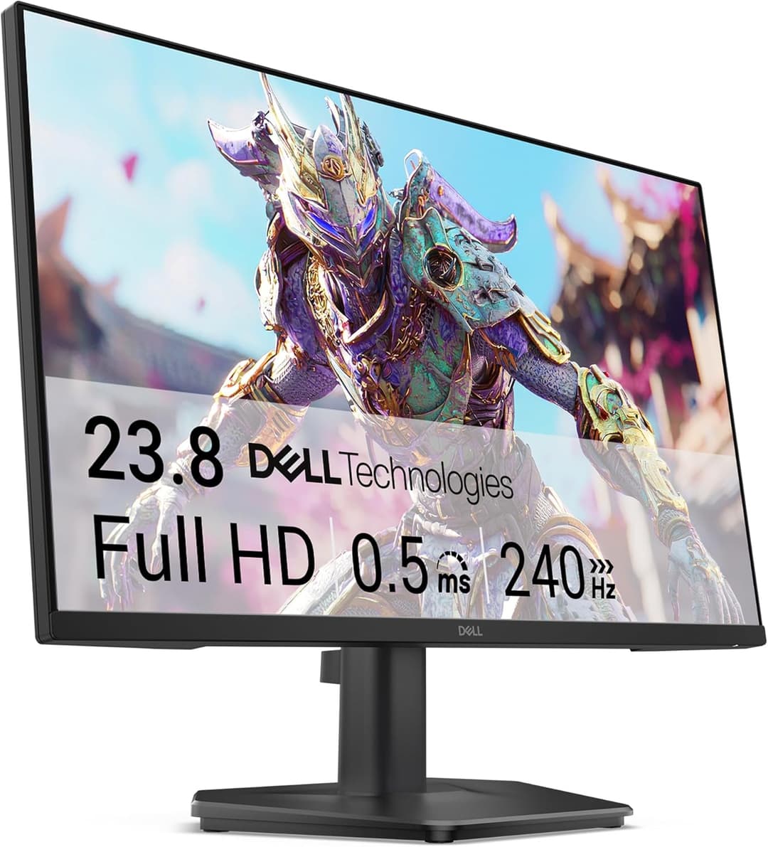 Dell 24 Gaming Monitor - SE2426HG, Full HD (1920x1080), 240Hz, Fast IPS, 0.5ms, AMD FreeSync Premium, 99% sRGB, HDR10, VESA (100x100mm), DisplayPort, 2 HDMI, 3 Year Warranty, Black