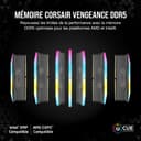 CORSAIR VENGEANCE RGB DDR5 32Go (2x16Go) DDR5 6000MHz CL30 AMD EXPO Intel XMP iCUE Mémoire Informatique Compatible - Gris (CMH32GX5M2B6000Z30K) - 2
