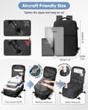 SZLX Sac à Dos Sous Vide Voyage 40x30x20 avec pompe Bagage Cabine Ryanair Wizz air Sous Vide Baggage Cabine 40x20x25 pour Ryanair Bagage à Main 45x36x20 Easyjet Sac Ordinateur Portable Femme Homme - 2