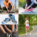 Puzeam Lacets Ovales de Sport [ 2 Paires ] lacets de Chaussures Demi Ronds les Course de Baskets de Running - Largeur 6 mm,16 couleurs au Choix Blanc 120 - 7