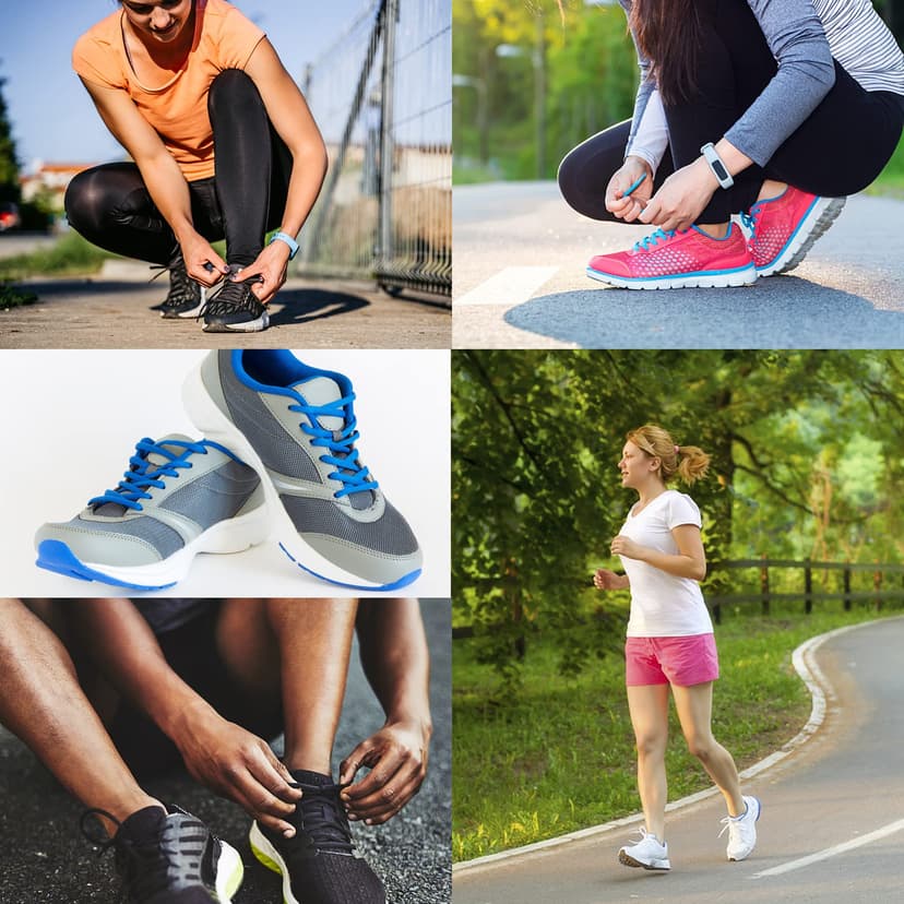 Puzeam Lacets Ovales de Sport [ 2 Paires ] lacets de Chaussures Demi Ronds les Course de Baskets de Running - Largeur 6 mm,16 couleurs au Choix Blanc 120 - 7