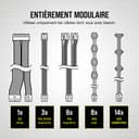 Corsair RM1000x unité d'alimentation d'énergie 1000 W 24-pin ATX ATX Noir - 5