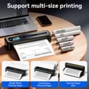 Phomemo M832D Portable Thermal Printer, A4 Touchscreen Bluetooth Inkless Printer for Home & Office, 300dpi Mobile Printers Compatible with Phone & Laptop, Wireless Printers for Business Trip, School - 7