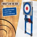 EastPoint Sports Backyard Axe Throw Target Game – Steel Frame Outdoor Game with 8 Throwing Axes, Portable for Backyard or Park - 2