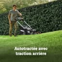 WORX Nitro 40V (2x20V) Lawn Mower | PowerShare | WG749E | Includes 2 4Ah Batteries and Dual Charger | 46 cm with traction | Mulching | 7 Height Positions - 4